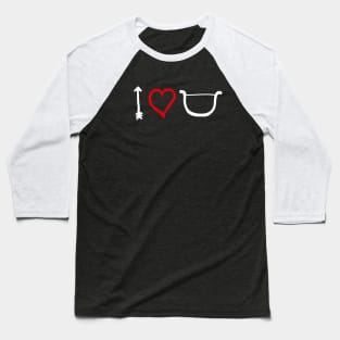 I love you bow arrow heart Cupid Valentine's day Baseball T-Shirt